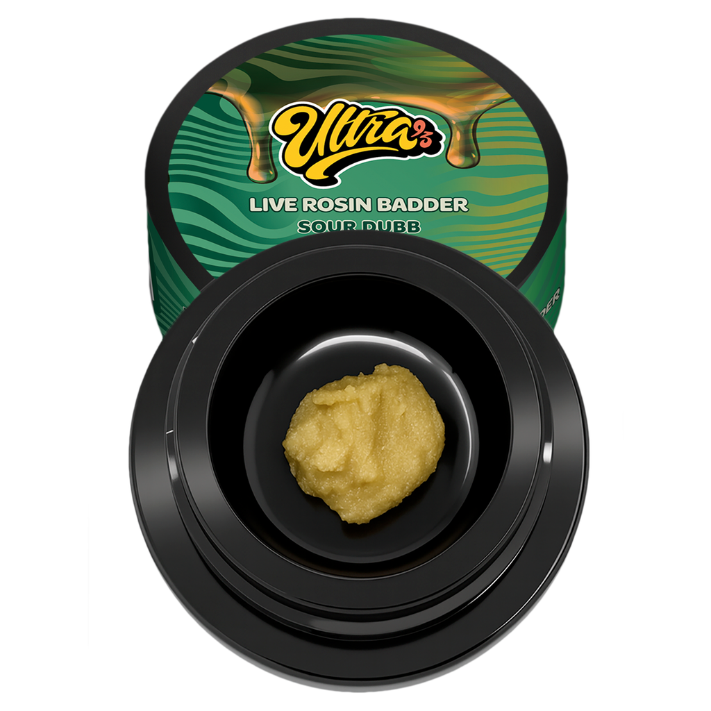 2g Live Rosin Badder: Sour Dubb