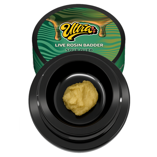 2g Live Rosin Badder: Sour Dubb